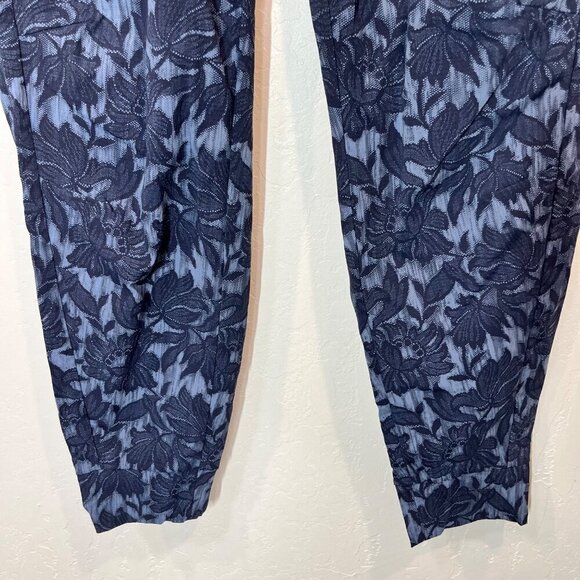 Athleta Trekkie North Jogger Ethereal Bloom flower print Size 6 Navy Blue nylon - Picture 5 of 11
